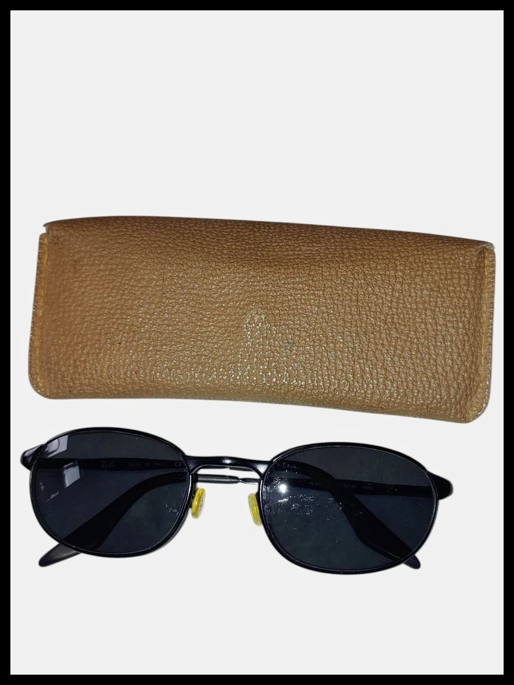 Vintage Ray-Ban RB 3003 Highstreet Sunglasses Black Made in Italy